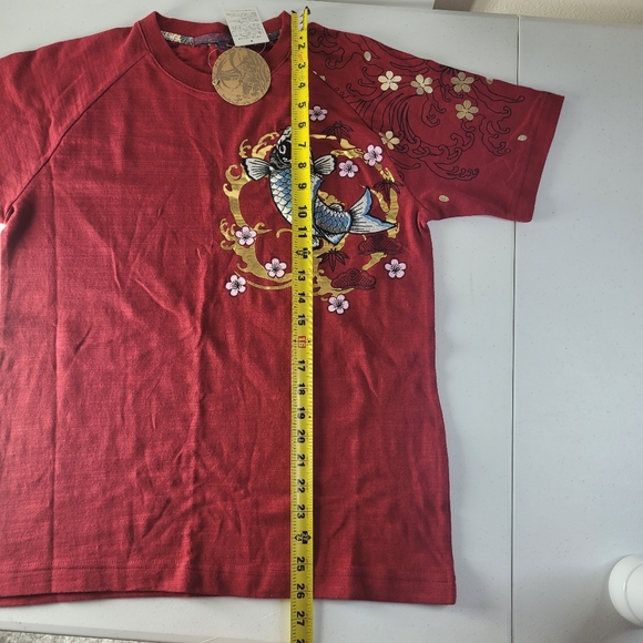 Bullet Noise Limited Edition Custom T-shirt Japanese Embroidered Koi Fish Size M - Picture 5 of 6